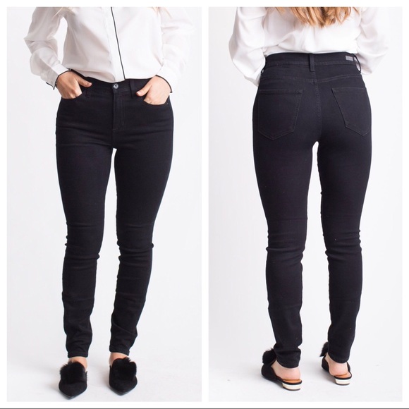 Sneak Peek Denim - Black High Rise Skinny Jeans
